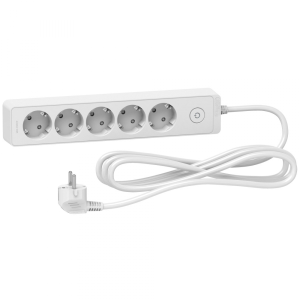 Schneider Electric Unica Extend Бел Удлинитель 5 розеток 2К+З, кабель 3м