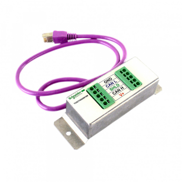 Schneider Electric Разветвитель сети CANopen RJ45-2 пруж. клеммы (TCSCTN026M16M)