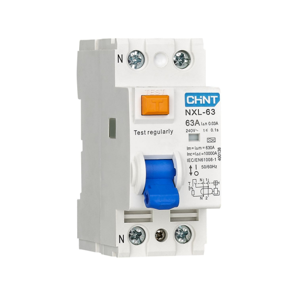 CHINT УЗО NXL-63 6kA 1P+N 63A 30mA AC (R)