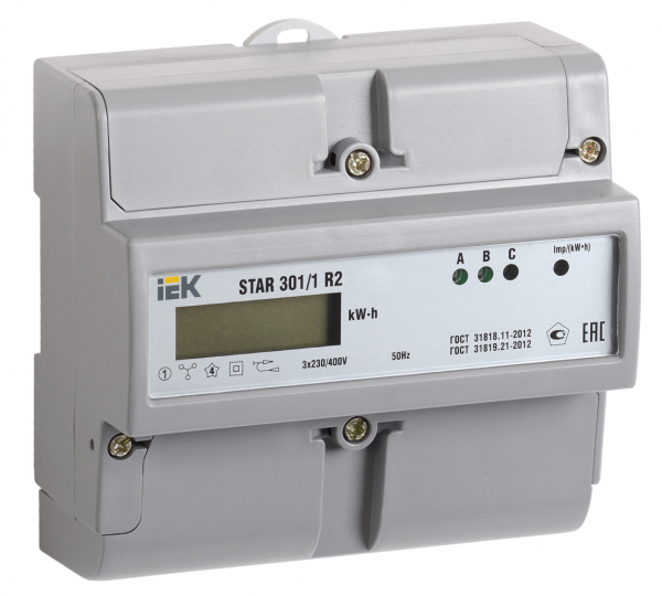 IEK Счетчик эл. энергии трехфазный STAR 301/1 R2-5(60)Э