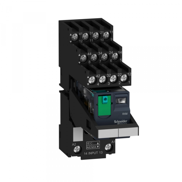 Schneider Electric Комплект реле, КОЛ.,4С/О,=24В,6А,МАРК,СК.