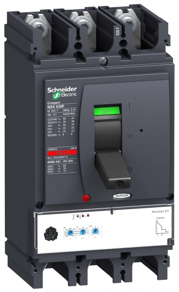 Schneider Electric Compact NSX 630N Автоматический выключатель Micrologic 2.3 630A 3P 3D
