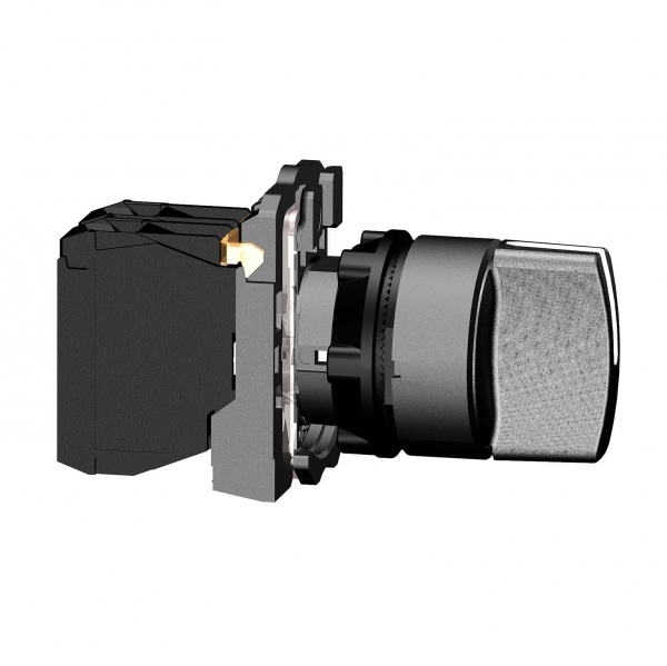 Schneider Electric XB5 Переключатель 1-0-2 с фиксацией чёрный с возвратом