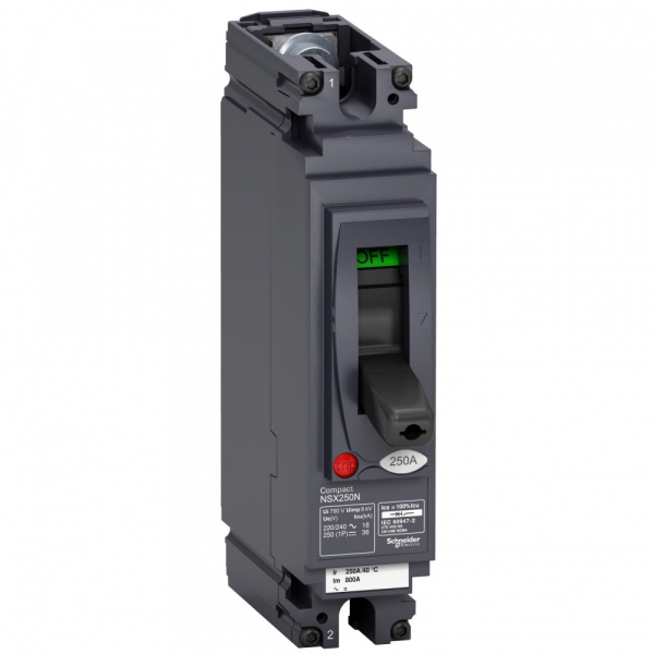 Schneider Electric Compact NSX 250N Автоматический выключатель 1P TM200D AC/DC