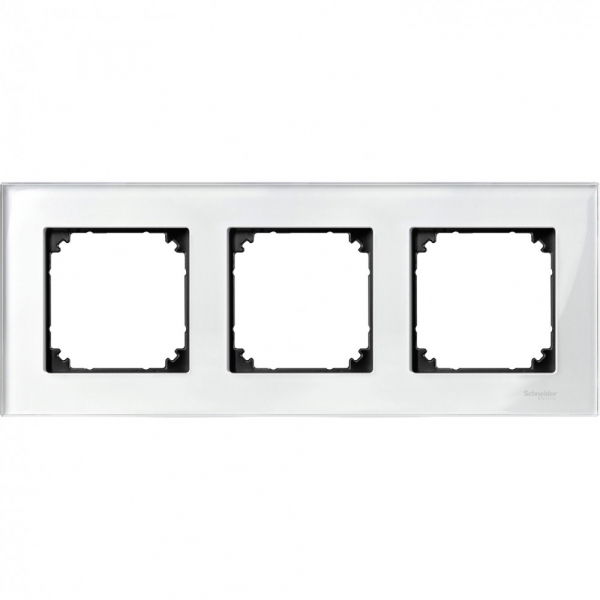 Schneider Electric Merten SM M-Elegance Стекло Белое Рамка 3-ая