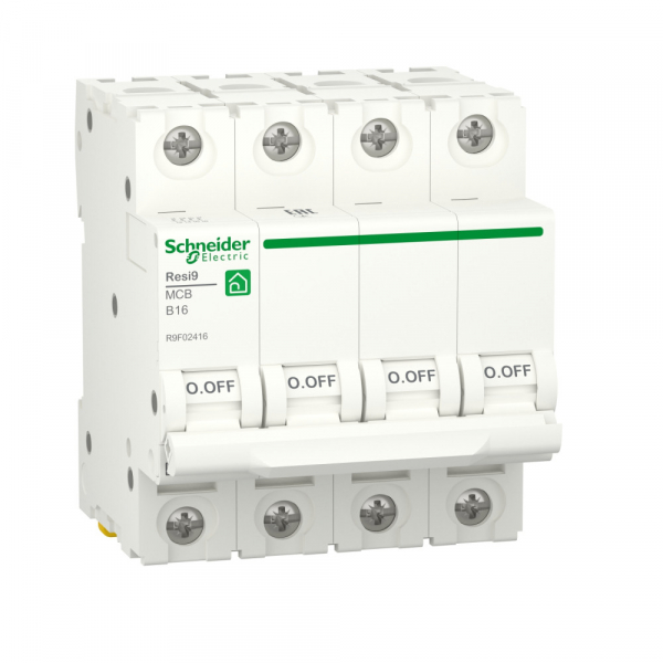 Schneider Electric RESI9 Автоматический выключатель (АВ) B 16А 4P 6000A