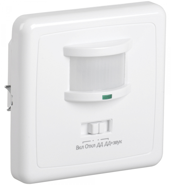 IEK Датчик движения ДД 035 белый, макс. нагрузка 500Вт, угол обзора 140град., дальность 12м, IP20