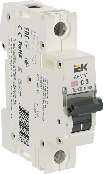 IEK ARMAT Автоматический выключатель M06N 1P C 3А