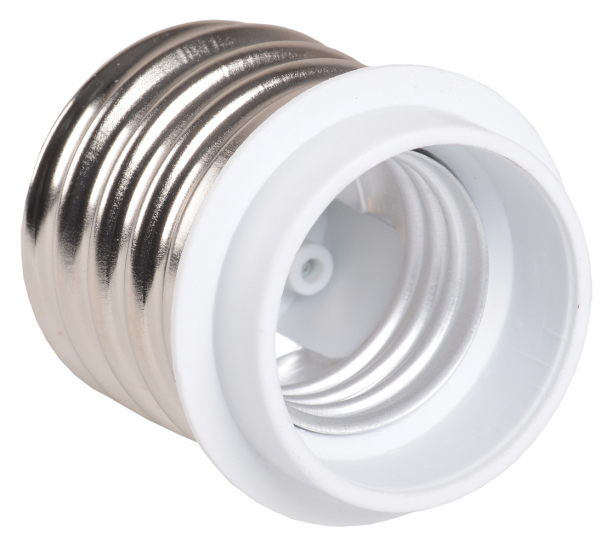 IEK ПР40-27-К02 Переходник пластик, Е40-Е27, белый