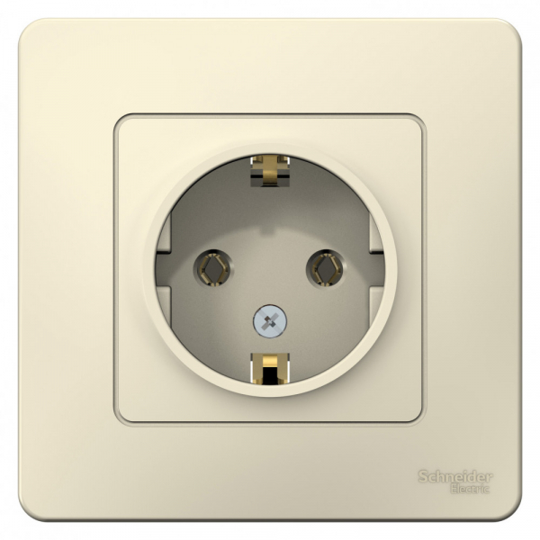 Systeme Electric Blanca внутр Молочная Розетка с/з без шторок, 16А, 250В