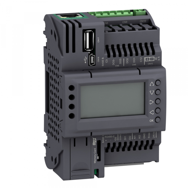 Schneider Electric ПЛК М172, дисплей, 7 I/O, Eth, 2 RS485