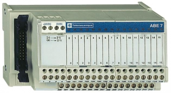 Schneider Electric Telefast База 16 вх/вых, индикация состояния канала, выбор полярности 0 или 24В