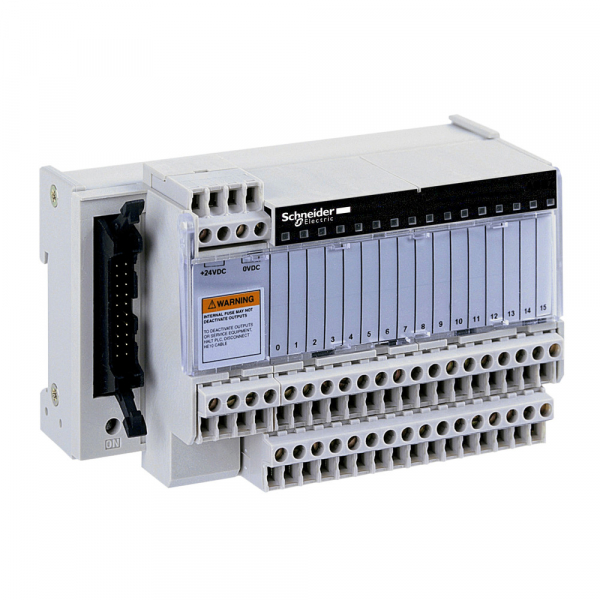 Schneider Electric Telefast База 16 вх/вых, без индикации состояния канала, выбор полярности 0 или 24В (ABE7H16R20)