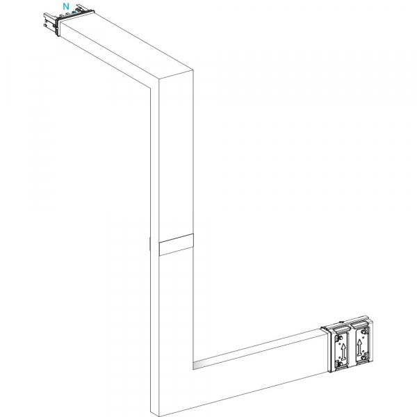 Schneider Electric CANALIS KSA СЕКЦ УГЛ НА ЗАК 250. A=250 ДО 750 B.C=200 ДО 750 D=700 ДО 1200 С ОГН