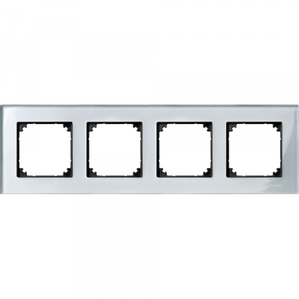 Schneider Electric Merten SM M-Elegance Стекло Серебро Рамка 4-ая