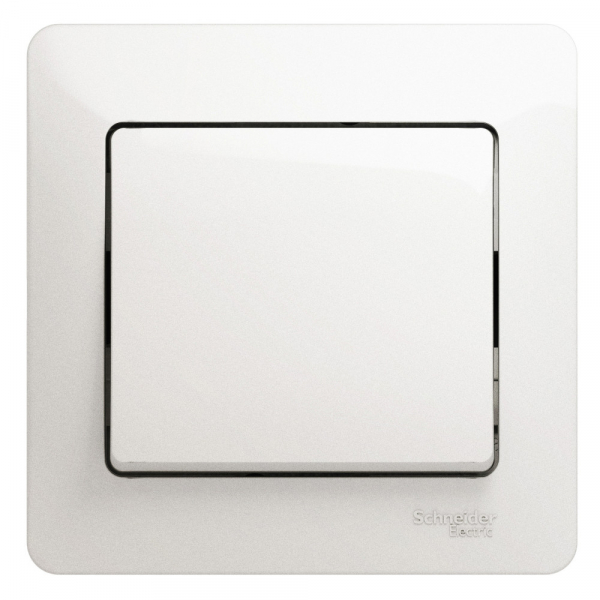 Systeme Electric Glossa Перламутр Выключатель 1-клавишный, сх.1, 10АХ (в сборе)