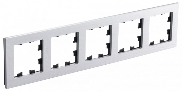 Systeme Electric AtlasDesign Nature Металл серебро Рамка 5-ая, универсальная