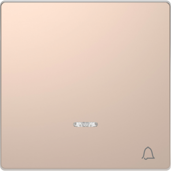 Schneider Electric Merten D-Life Шампань Клавиша с линзой для LED модуля, символ «звонок»