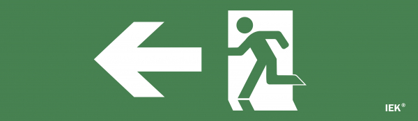 IEK Этикетка самокл. 310х90мм "Фигура/стр. влево"