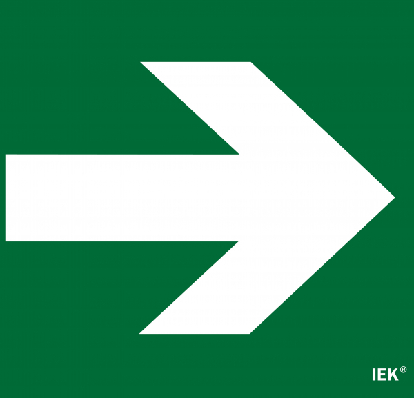 IEK Этикетка самокл. 310х280мм "Направляющая стрелка"