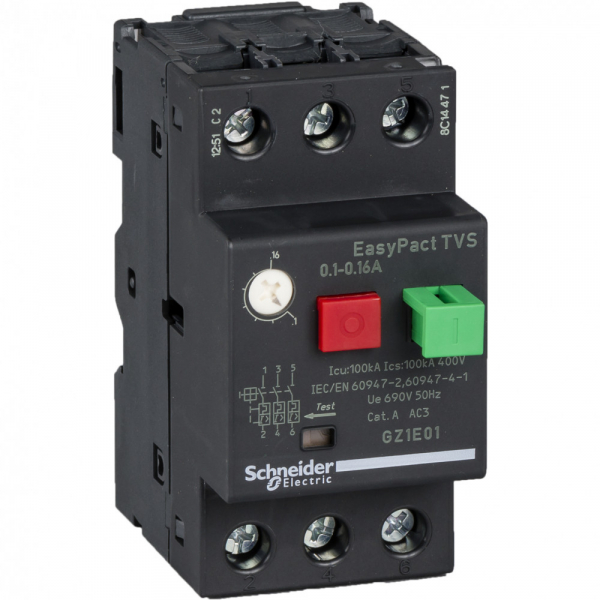 Schneider Electric EasyPact TVS GZ1E Автоматический выключатель 0,1-0,16A