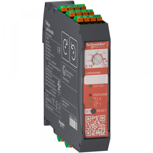 Schneider Electric TeSys T Реверсивный пускатель безопасного отключения 0,18…2,4A 24В DC пружинный зажим