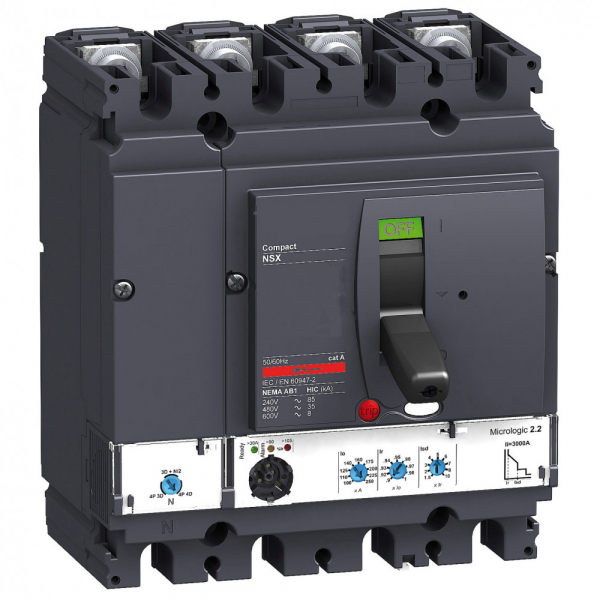 Schneider Electric Compact NSX 160N Автоматический выключатель Micrologic 2.2 160A 4P 4T