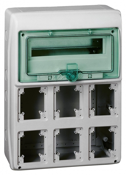 Schneider Electric Kaedra Щит 12 модулей + 6 отверстий IP65