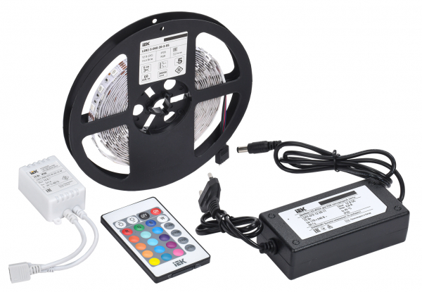 IEK Комплект DIY (5050RGB60-14,4-IP20-12В 5м + др. + конт.)