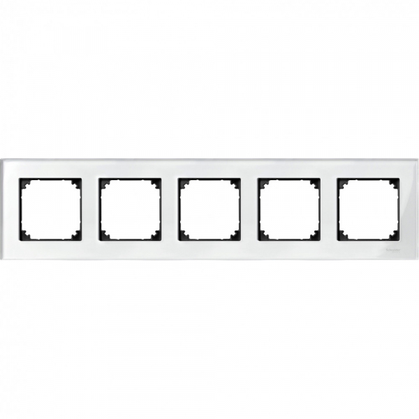Schneider Electric Merten SM M-Elegance Стекло Белое Рамка 5-ая