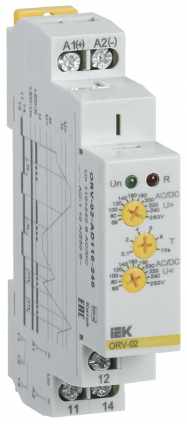 IEK ONI Реле повышнапряжения ORV 1ф 110-240 В AC/DC