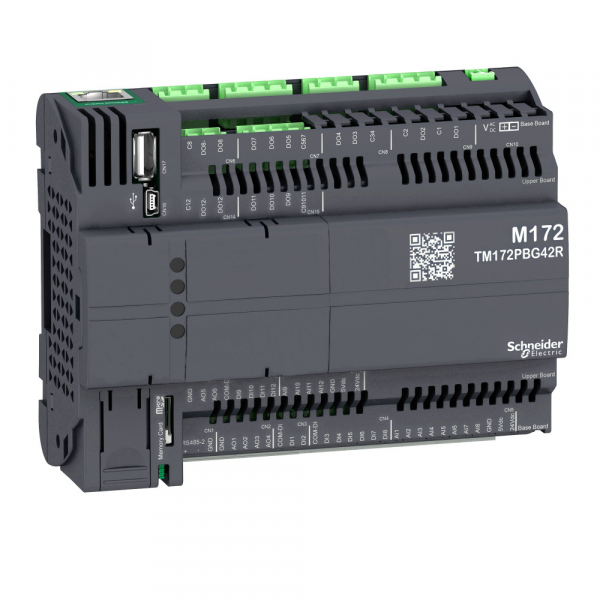 Schneider Electric ПЛК М172,без дисплея, 42 I/O, Eth, 2 MB