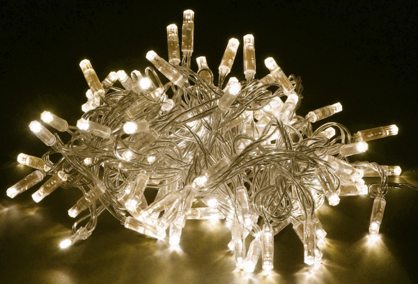 IEK Гирлянда нить 10м 100WW IP44 прозрачный 230В кон. 8