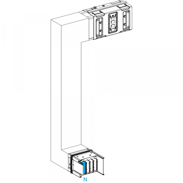 Schneider Electric CANALIS KSA СЕКЦИЯ УГЛОВАЯ ВНИЗ-ВЛЕВО НА ЗАКАЗ 630А. A=290 B=200 ДО 800 C=290