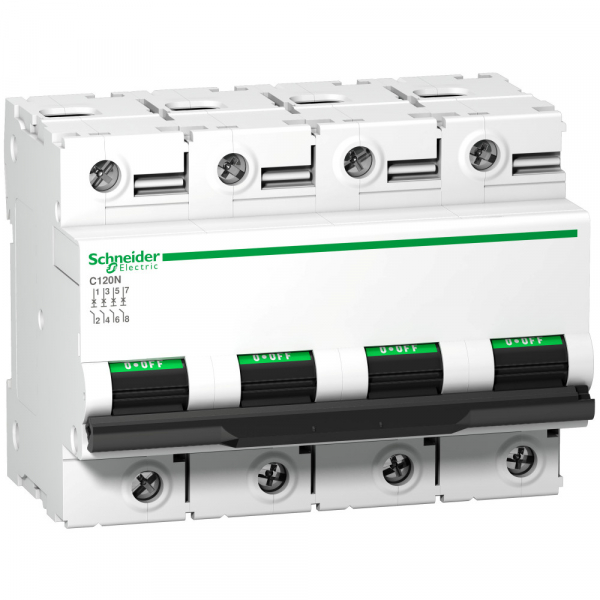 Schneider Electric Acti 9 C120N Автоматический выключатель 4P 63А (B) 10кА