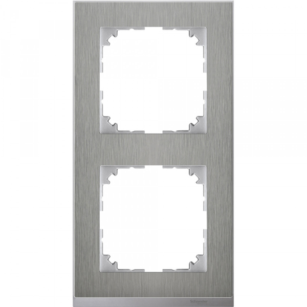 Schneider Electric Merten SM M-Pure Decor Нерж.сталь/Алюминий Рамка 2-ая