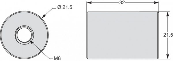 Schneider Electric Powerlogic Цилиндр 12,5мм (METSECT5CYL1)