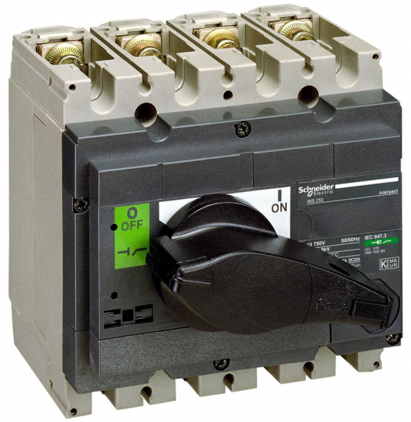 Schneider Electric Interpact INS/INV Выключатель-разъединитель 4P 250А