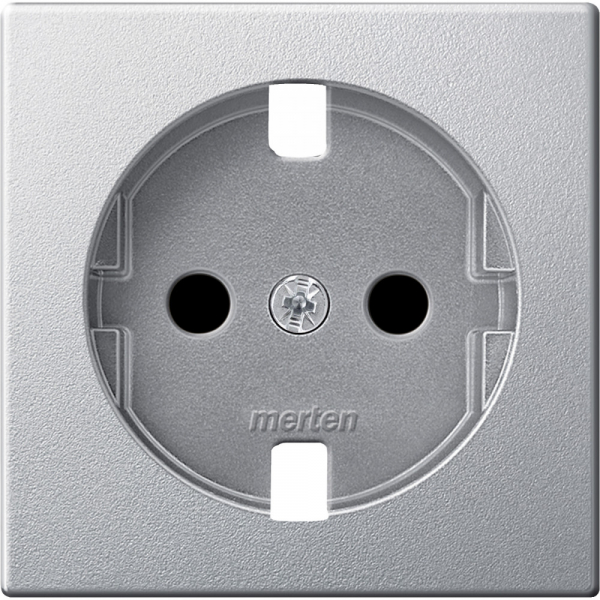 Schneider Electric Merten SM Алюминий Центральная плата для механизма розетки SCHUKO