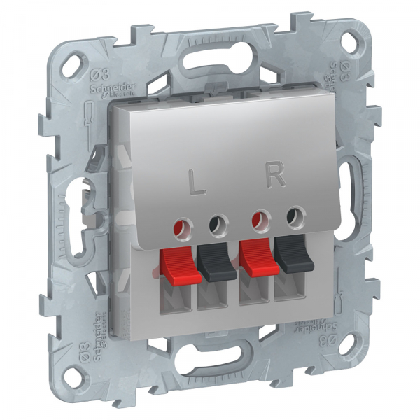 Schneider Electric Unica New Алюминий Аудиорозетка