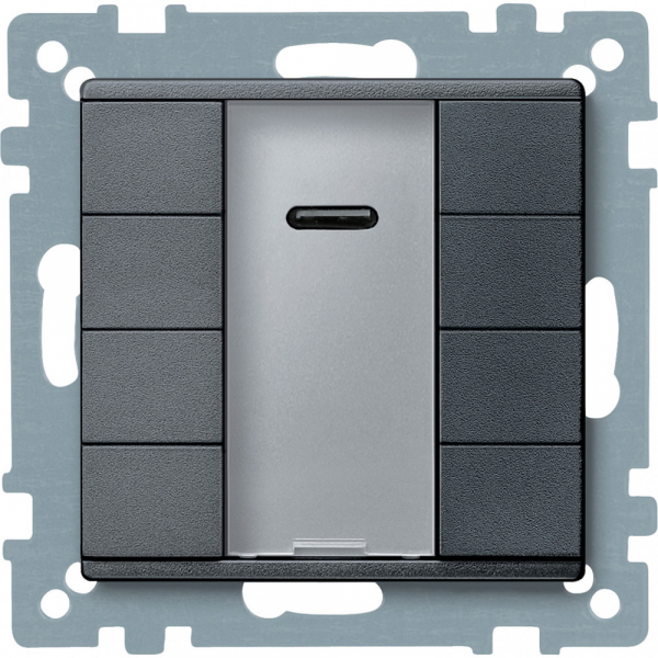 Schneider Electric Merten KNX\EIB SM Антрацит Сенсор 4-кнопочный Plus с ИК-приемником