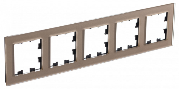 Systeme Electric AtlasDesign Nature Стекло Шампань Рамка 5-ая, универсальная