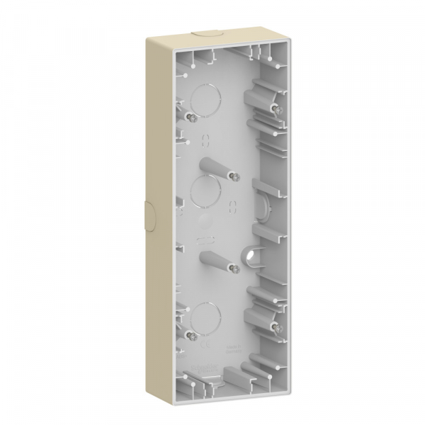 Schneider Electric MERTEN D-Life корпус для открытого монтажа, 3 пост, САХАРА