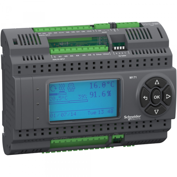 Schneider Electric Производ. ПЛК М171, дисплей, 27I/O, Modbus, 2SSR
