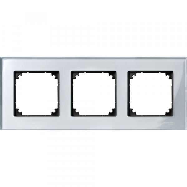 Schneider Electric Merten SM M-Elegance Стекло Серебро Рамка 3-ая