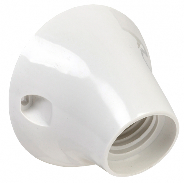 IEK Патрон угловой Е27 пластик белый