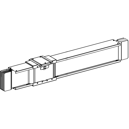 Schneider Electric Canalis Прямая секция для болт. отв. блоков 2м (KTA1250EB520)