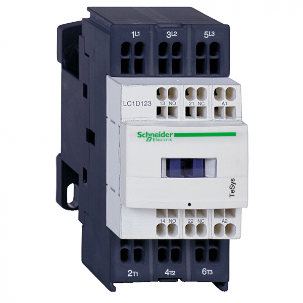 Schneider Electric Contactors D Telemecanique Контактор 3Р 32A, 3НО сил.конт. 1НО+1НЗ доп.конт. катушка 220В 50/60Гц пружинный зажим