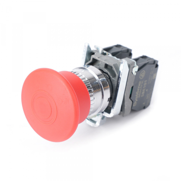 Systeme Electric Кнопка аварийного останова SB4 в сборе 22мм 40мм тяни-толкай металл 1НО+1НЗ