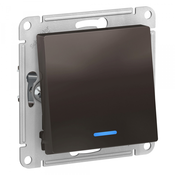 Systeme Electric AtlasDesign Мокко Переключатель 1-клавишный с подсветкой, сх.6а, 10АХ, механизм